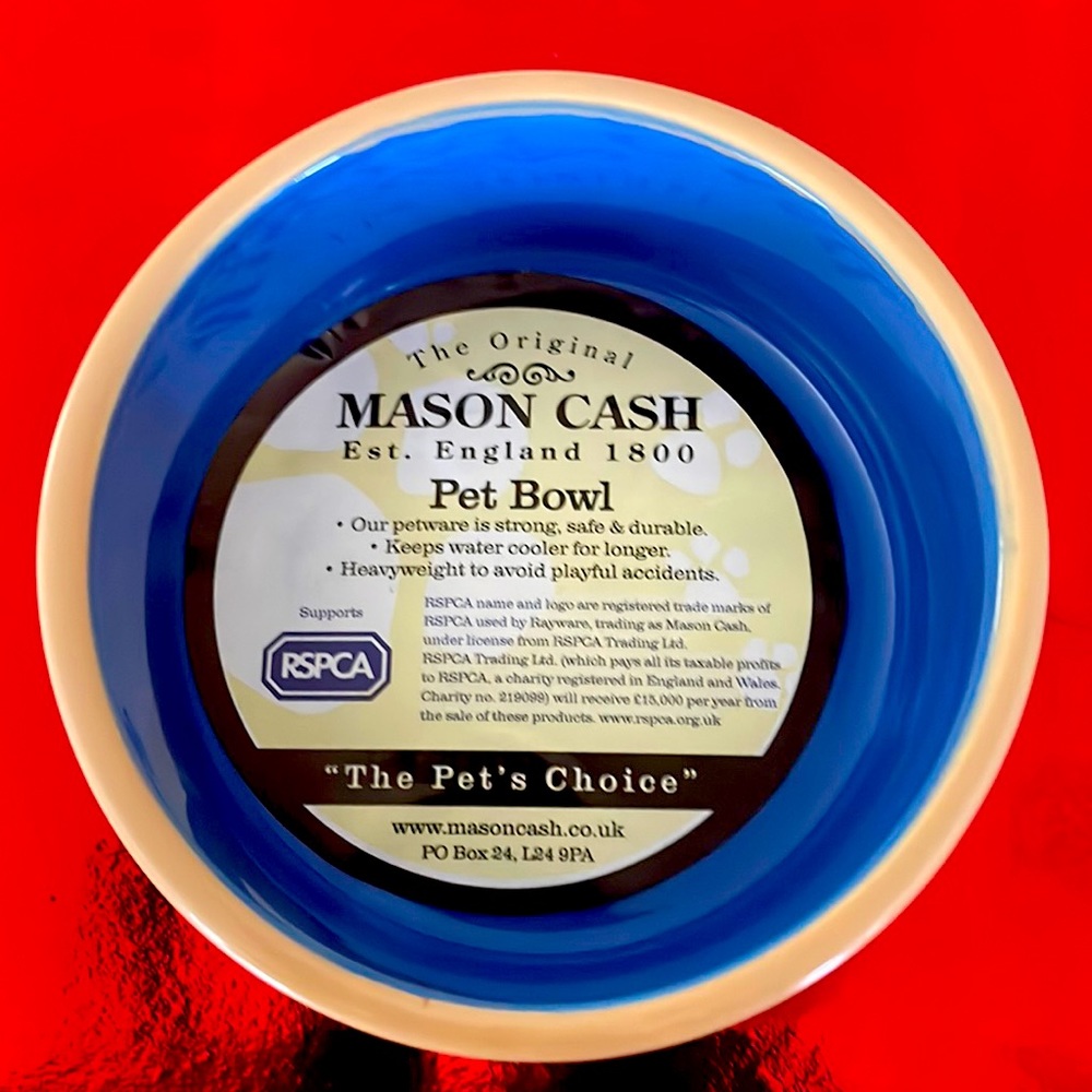Mason cash dog bowl